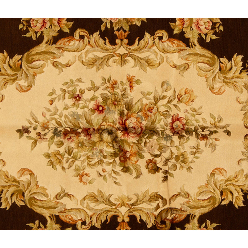 Handmade Silk and Wool Area Rug