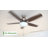 Newsome 42" 5 - Blade Traditional Indoor Flush Mount Ceiling Fan with Lights and Pull Chains-26343479