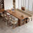 Walnut Rectangular Solid Wood Executive desk-1072345232
