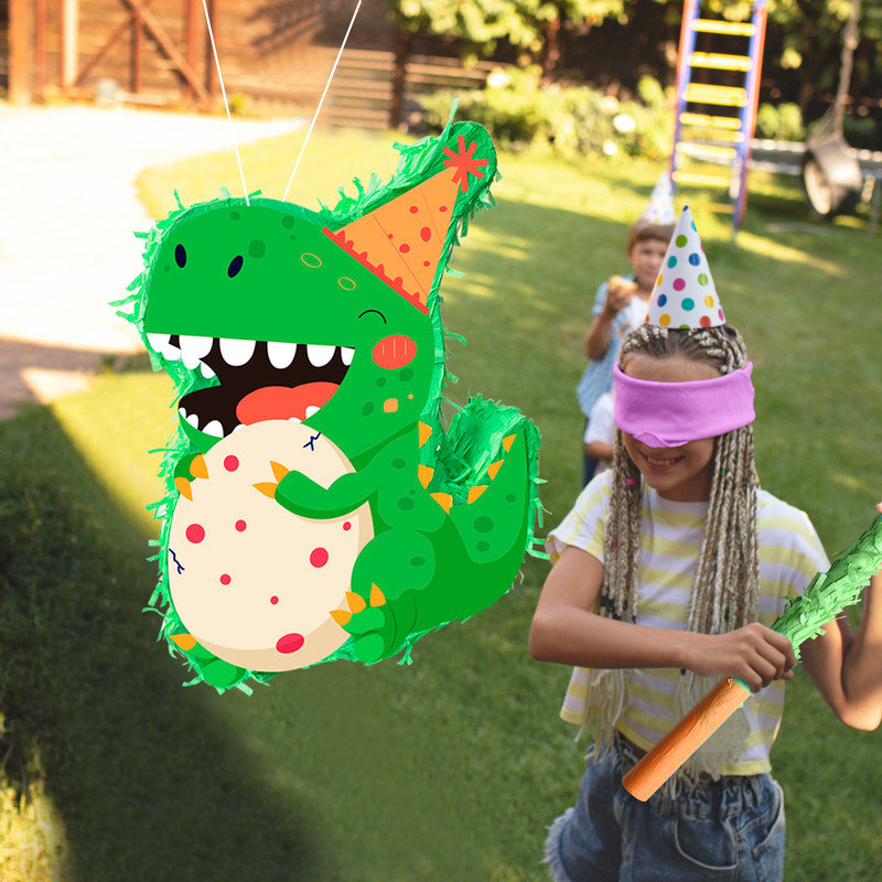 Dinosaur Piñata, 15.7'' Dino Themed Party Pinata Bundle