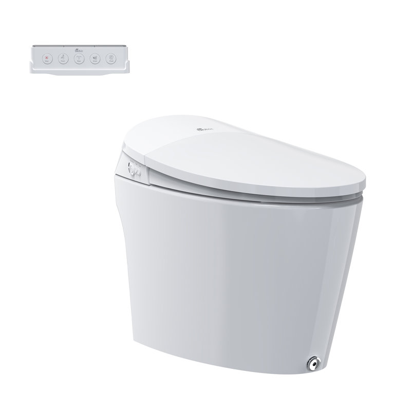 Discovery DLX Smart Bidet Toilet, Tankless, Auto Open and Close with Kick Flush, Self Cleaning