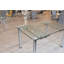 Cara Glass Top Metal Base Dining Table