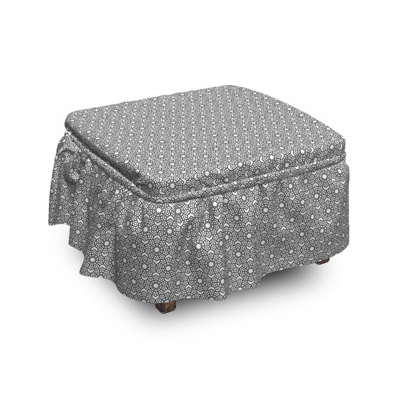 Box Cushion Ottoman Slipcover