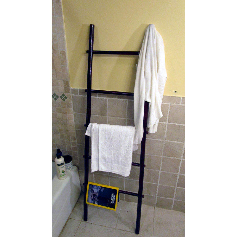 Bamboo Ladder Rack 5', Mahogany
