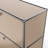 Lalise 88.58'' Wide 3 - Drawer Storage Cabinet-1483224195