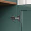 Bar moderne 47,2 po avec porte-bouteilles et rangement multi-usages, vert-900331357