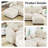 150" Oversized U-Shaped Chenille Sectional Sofa with Double Chaises, Modern Cloud-Like Modular Couch for Living Room-1139121976