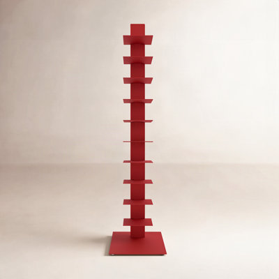Ajax Stainless Steel 10-Tier Ladder Bookcase