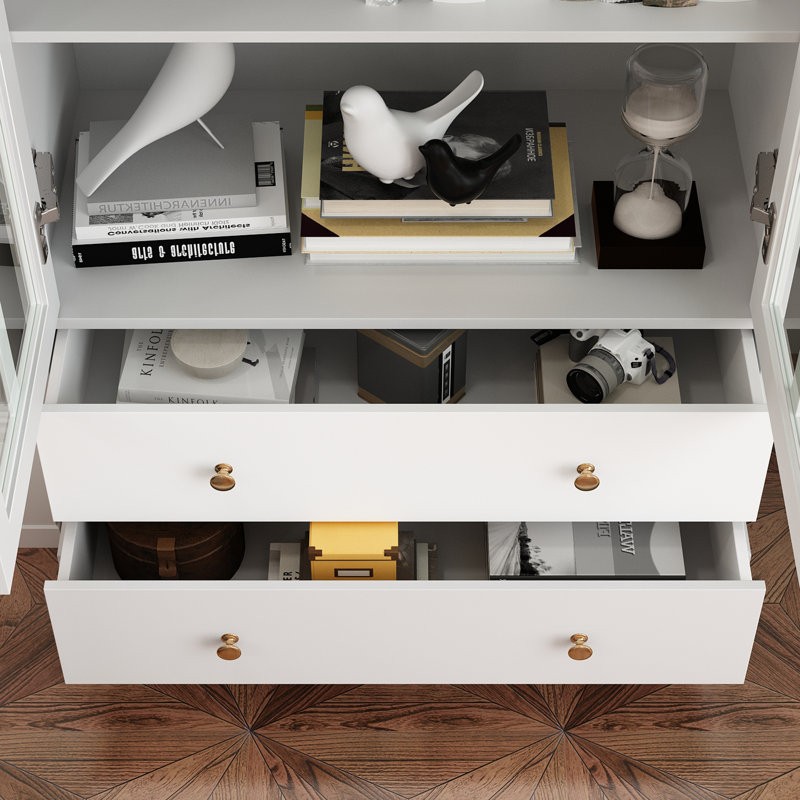 Bettyjane Storage Bookcase, White