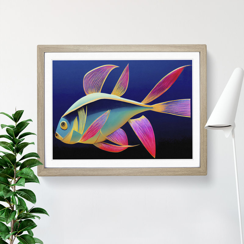 Glowing Fish - Framed Print