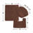 Mckeel Polyester Non-Slip Solid Bath Rug Set-33487950