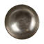 Bol décoratif à piédestal en métal sur base carrée - Bol décoratif de style rétro moderne pour centre de décoration ou centre de table - 20 po, argent-107803011