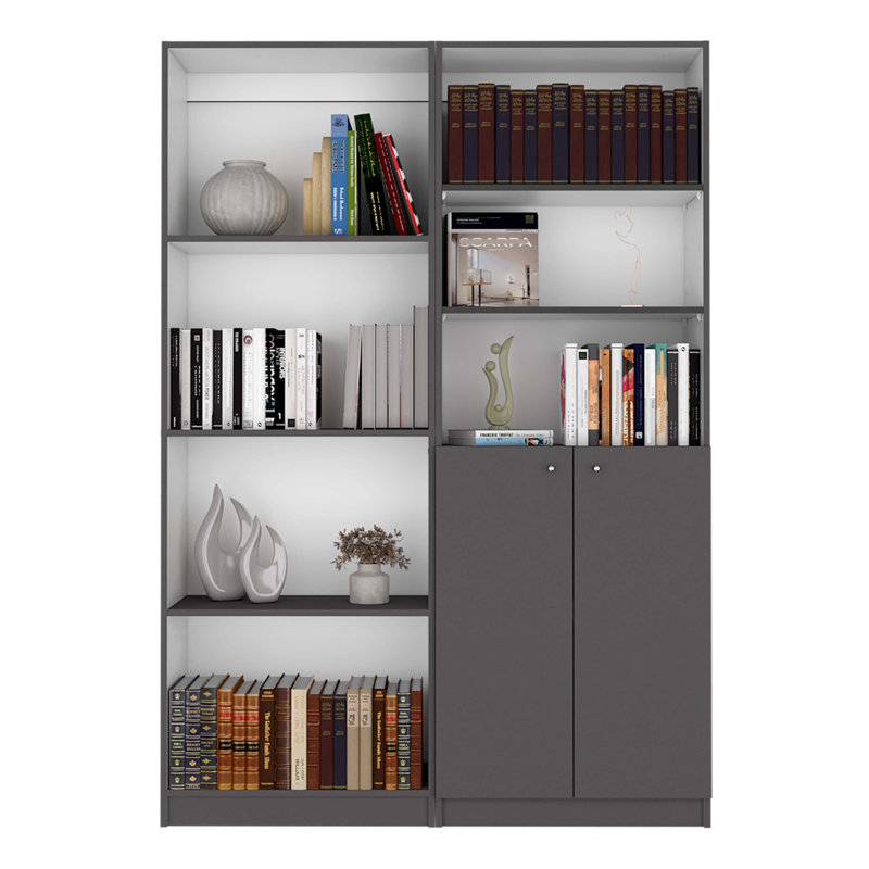 Ensemble de bibliothèque 2 pièces Dupree