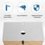 Base de meuble-lavabo flottant de 36 po avec porte à fermeture en douceur