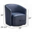 Fauteuil demi-tonneau pivotant Midnight Blue-1058098286