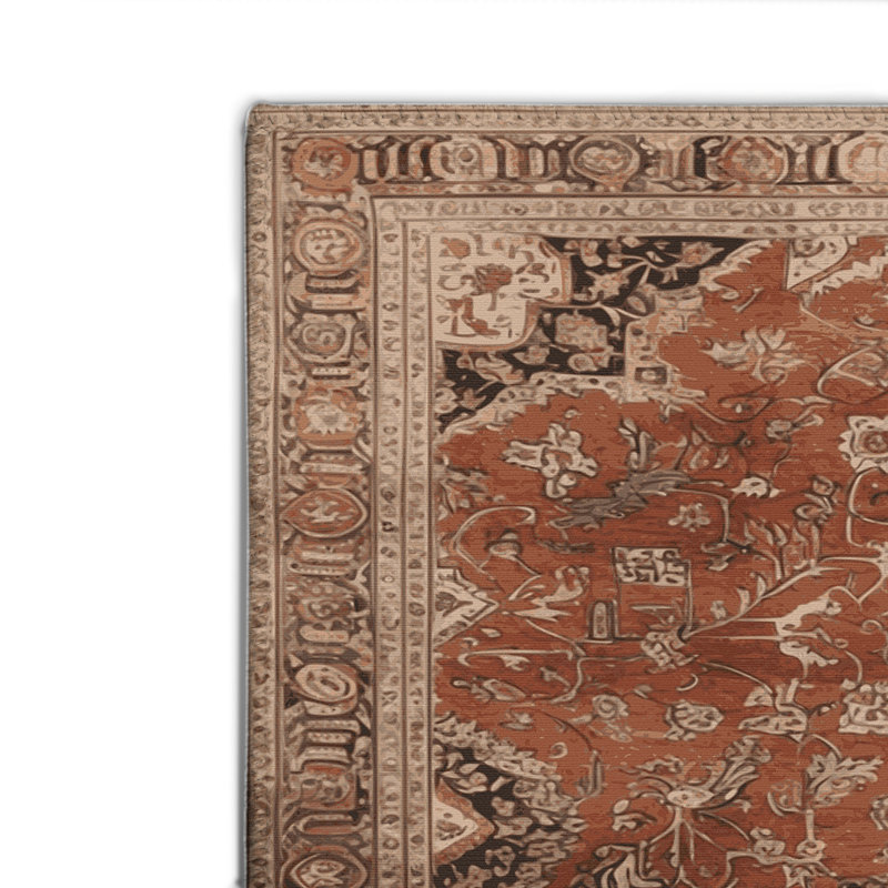 Tapis d'intérieur et d'extérieur brun Persian, Rectangulaire 2 pi x 3 pi