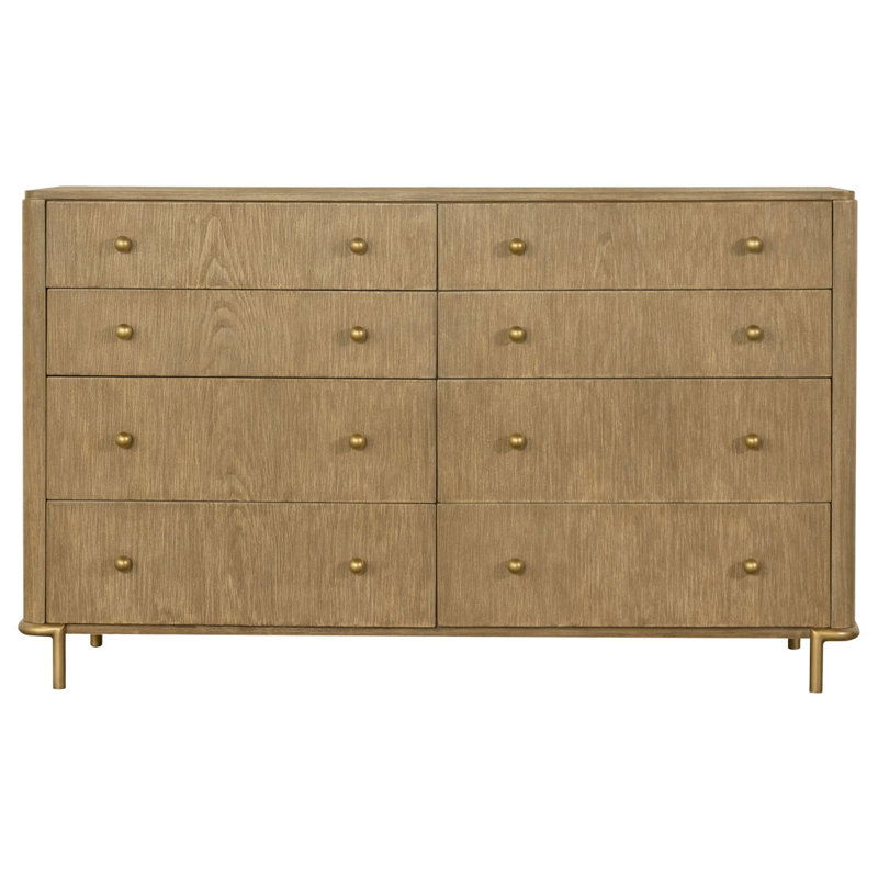 Commode rectangulaire à 8 tiroirs Stevie