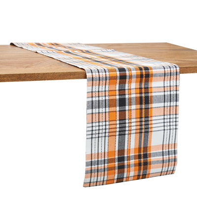 Barrand Zelda Plaid Halloween Cotton Cotton Table Runner