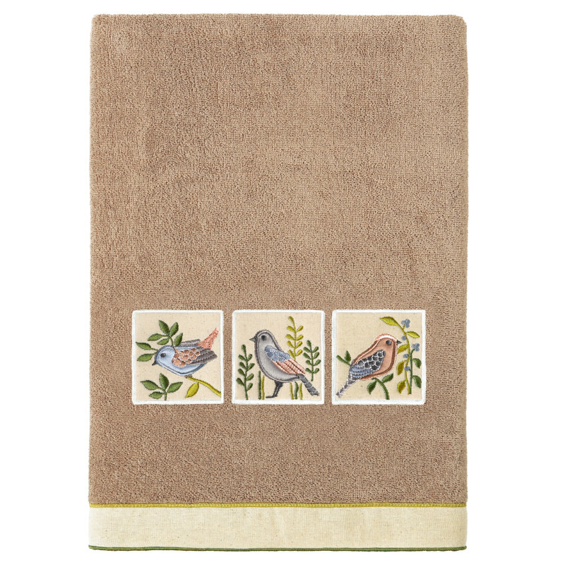 Ensemble de serviettes 3 pièces en coton turc, Cacao