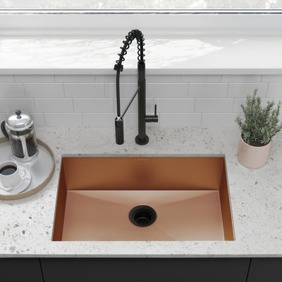 Tourner 27 x 19 Stainless Steel, Single Basin, Undermount Kitchen Sink
