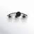 Layfield 3-Light Dimmable Vanity Light in Matte Black-1949758398
