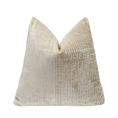 Housse de coussin en velours texturé