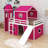 Twin Size Loft Bed With Slide And Tower-939436338