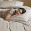 7 Bedding In King Size With Woven Stripes, Lightweight Sheets, And Quick-drying Feature For A Comfortable Convenient Life Striped Comforter Sheet Soft Microfiber Sheets