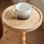 Table de bout ronde en bois massif, table à boissons à piédestal, grand support pour plante-118690972-118690973