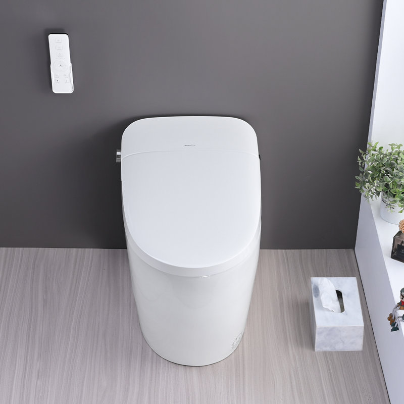 Smart Self-cleaning Ceramic Toilet For Contemporary Bathrooms With Night Light