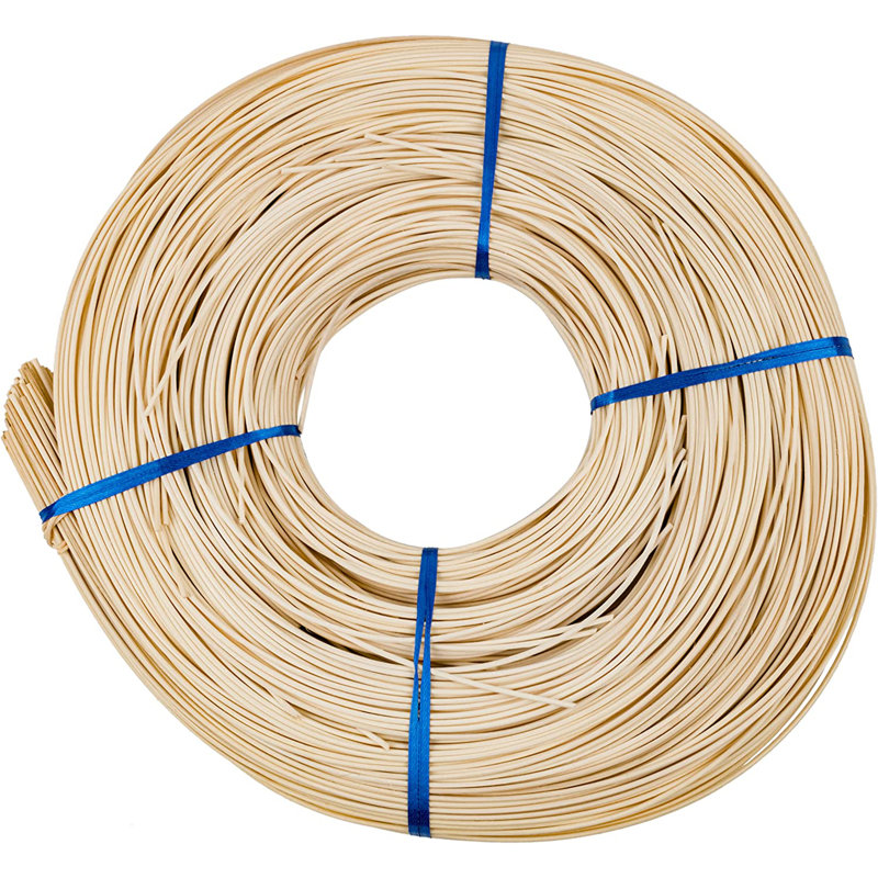 Roseau rond no. 2-2 mm | Bobine de 1 livre | Roseau en rotin pour le tissage de paniers et la fabrication de meubles en osier