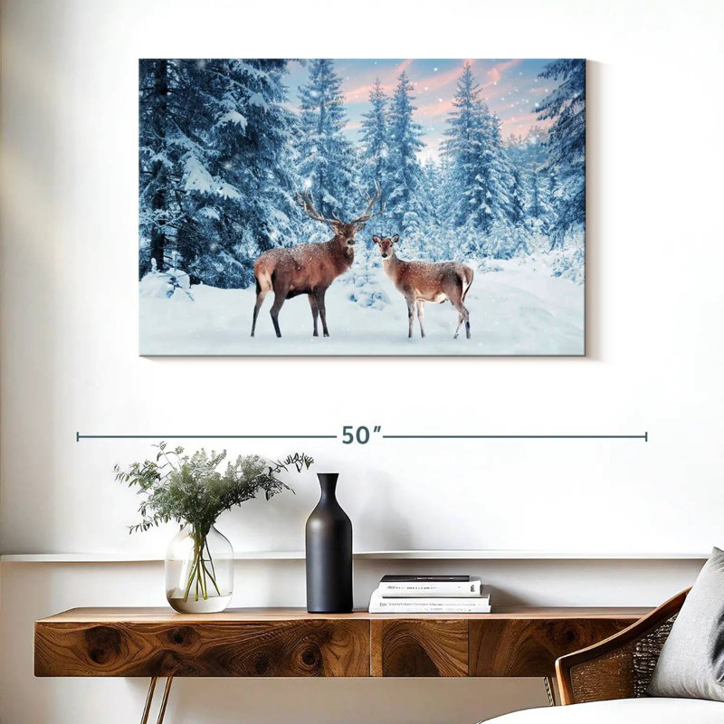 « Winter Wonderland », cerf, H 26 po x l 39 po