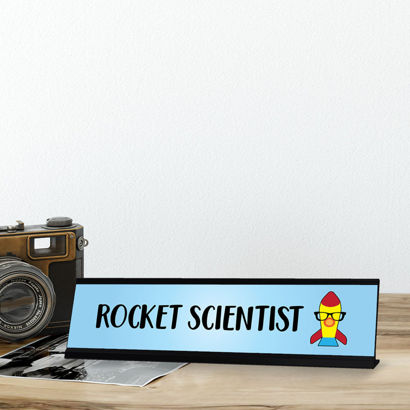Enseigne de bureau Rocket Scientist