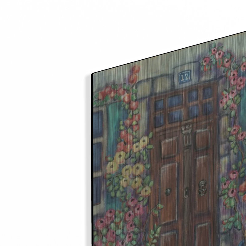 «Dorway in Provence» par Holly Wojhan, art mural en métal, H 24 po x l 16 po