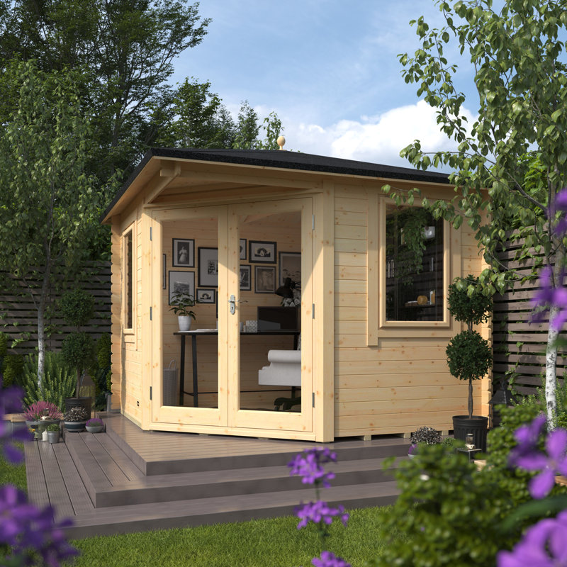 The Bengal Corner Tongue & Groove Log Cabin 10x10w