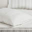 Ensemble de couette jacquard surdimensionnée en coton 6 pièces, blanc/gris, pour lit double