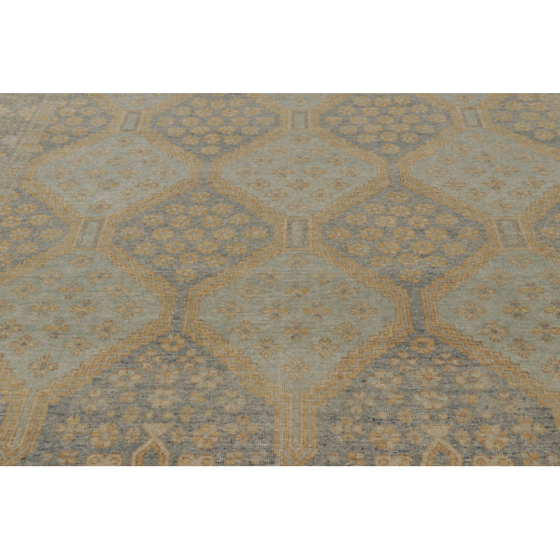 Distressed Homage Hand Knotted Wool Area Rug