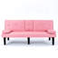 Lit rose de 67 pouces avec porte-gobelet et tissu pour utilisation durable 67, 2-1595156771