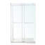 Cabine de douche rectangulaire à double glissière avec cadre H 48,5 po et l 77,5 po-94553878