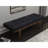 Grey And Oak Tufted Bench