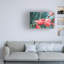 Art mural sur toile tendue - «Red Ink Refill» de Fabien Bravin pour décoration de salon, de chambre à coucher ou de bureau - 16 x 24