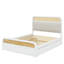 Grand lit plateforme en bois robuste avec lit gigogne et tiroirs de rangement-121545574