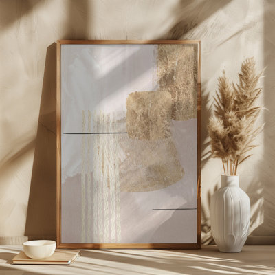 Aesthetic Gold by Sally Ann Moss - Wrapped Canvas Print
