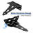 7" H x 10" W Offset Pair Door Hinges