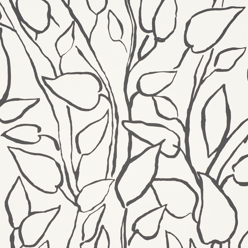 Papier peint Solandra Vine, Noir
