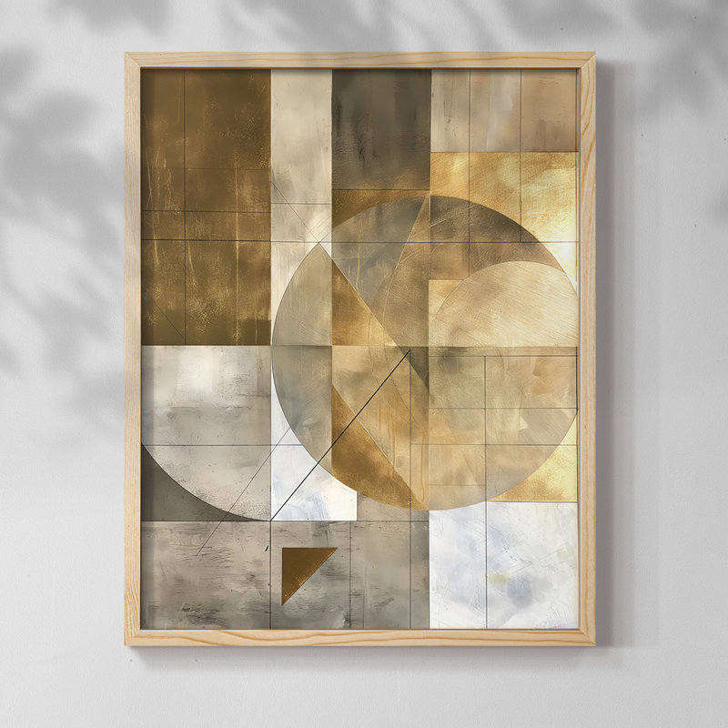 ABSTRACT Series CXV III - Impression encadrée de qualité supérieure - Prêt à être accroché - Aucun clou requis
