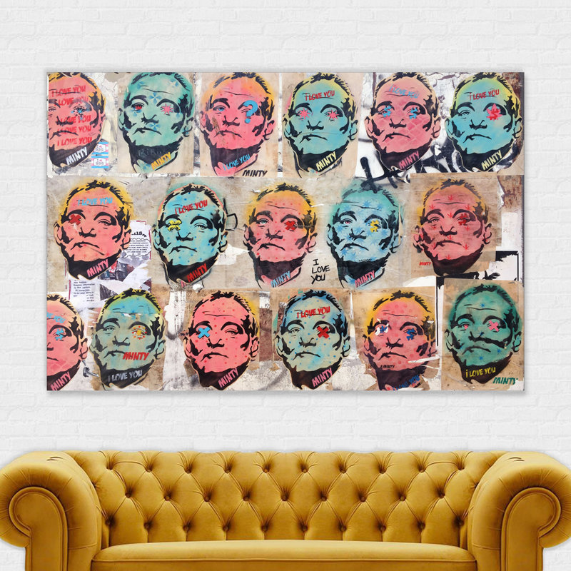 Bill Murray - Wrapped Canvas Print, 84cm H x 120cm W x 4cm D