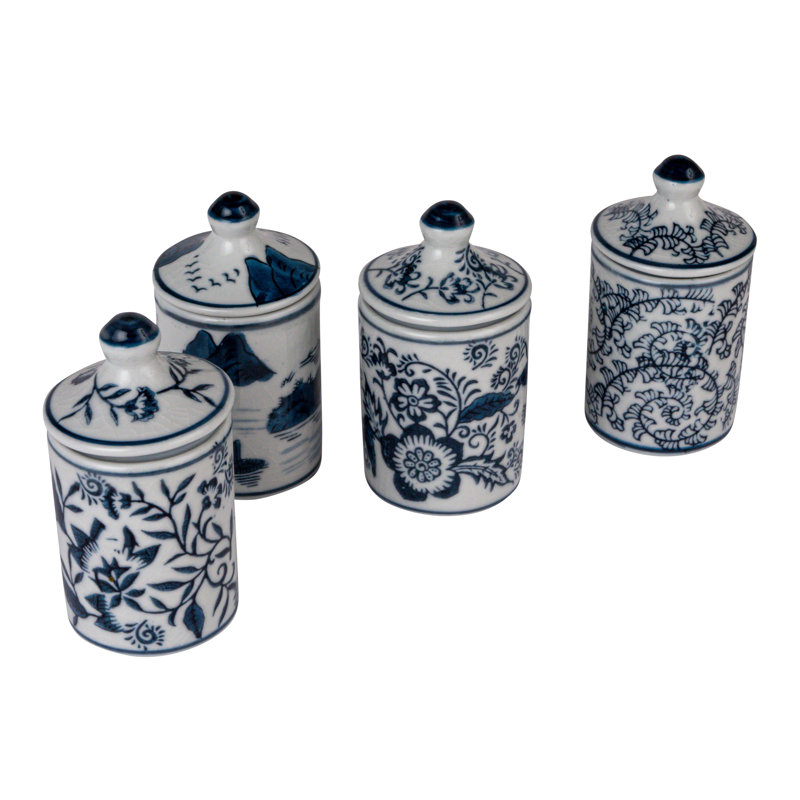 Blossom Enchantment Stoneware Jar Set