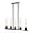 Virma 5 - Light Glass Shade Black Pendant