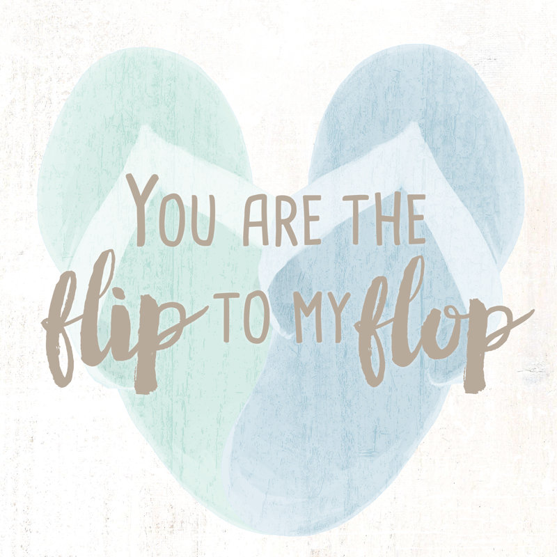 My Flip Flop - Wrapped Canvas Print, 30cm H x 30cm W x 3.8cm D